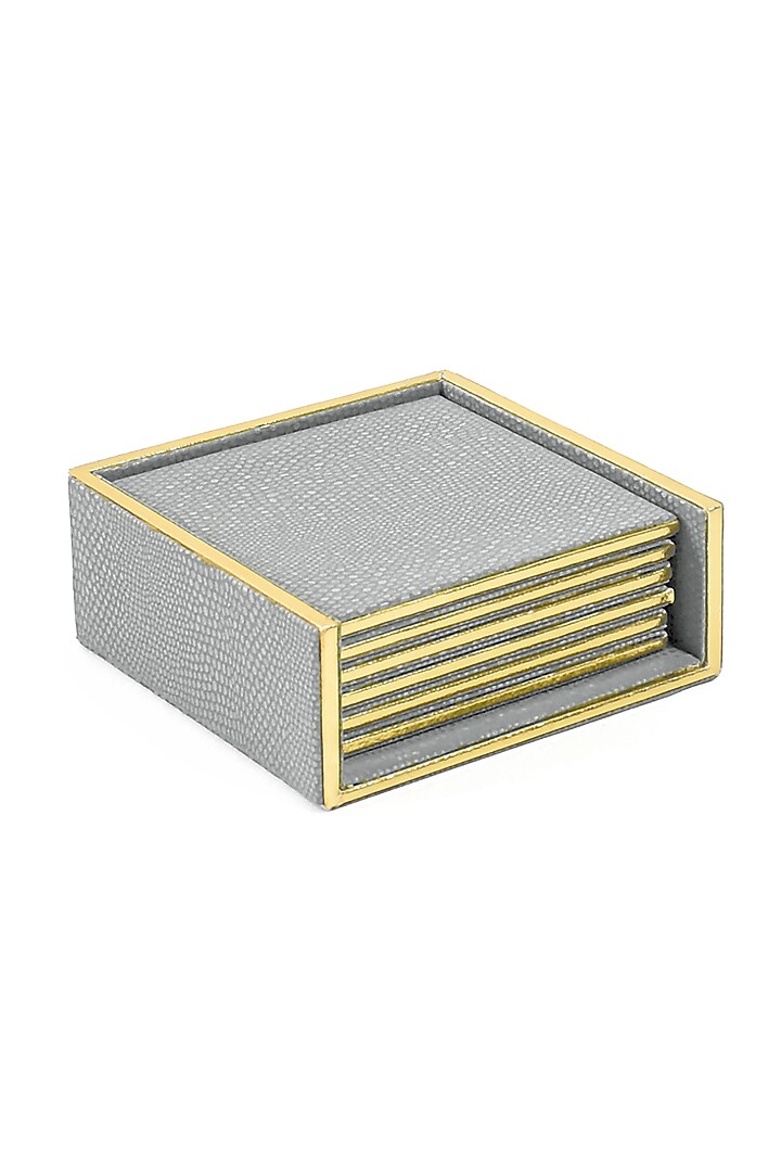 Grey Serpentine Coasters (Set of 6) by ICHKAN at Pernia's Pop Up Shop