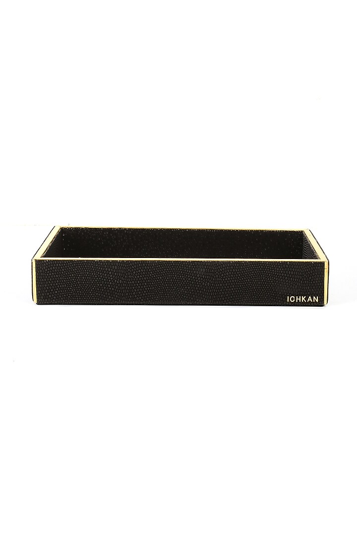 Black Serpentine Towel Tray by ICHKAN at Pernia's Pop Up Shop