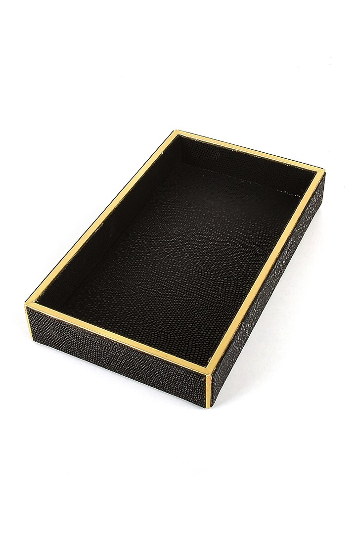 Black Serpentine Towel Tray by ICHKAN at Pernia's Pop Up Shop