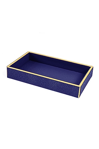 Blue Serpentine Towel Tray by ICHKAN