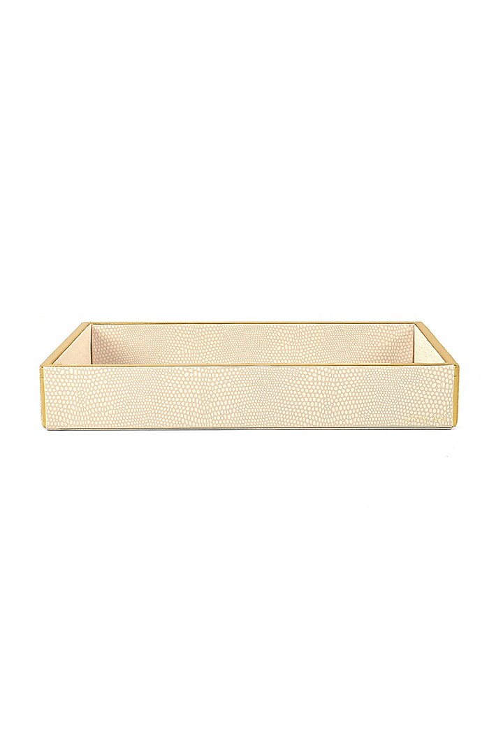 Ivory Serpentine Towel Tray by ICHKAN at Pernia's Pop Up Shop