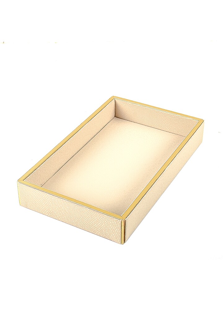 Ivory Serpentine Towel Tray by ICHKAN at Pernia's Pop Up Shop