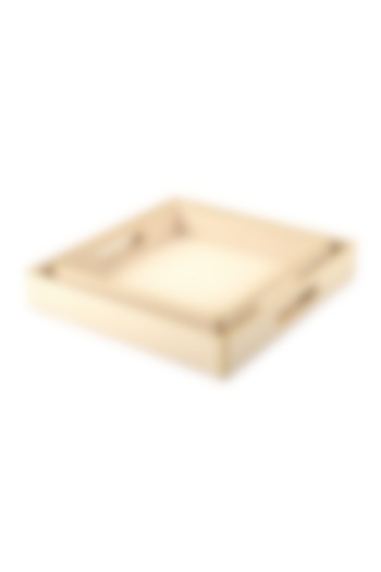 Ivory Serpentine Square Tray by ICHKAN