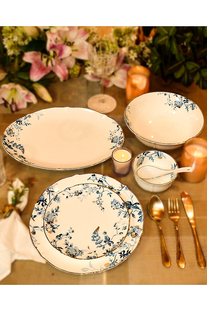 White Bone China Verona Dinner Set by ICHKAN at Pernia's Pop Up Shop