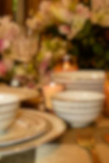 Grey Porcelain Monarchy Dinner Set by ICHKAN at Pernia's Pop Up Shop