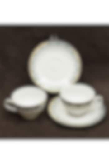 Green Porcelain Tea Cup & Saucer With Gift Box by ICHKAN at Pernia's Pop Up Shop