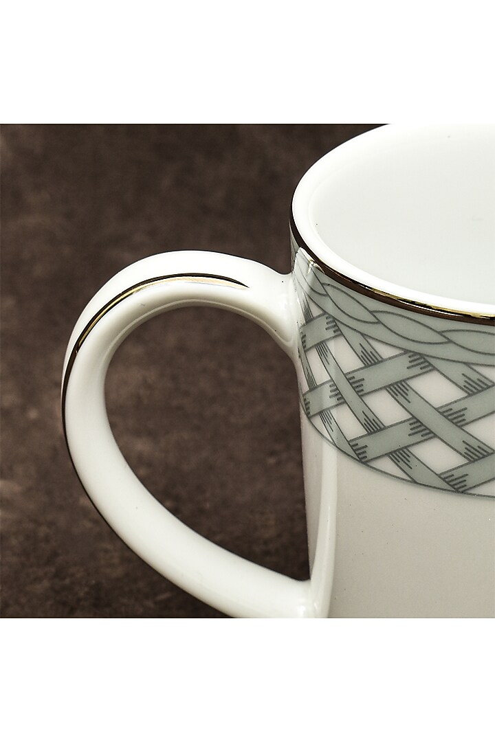 Blue Porcelain Mug Set With Gift Box by ICHKAN at Pernia's Pop Up Shop