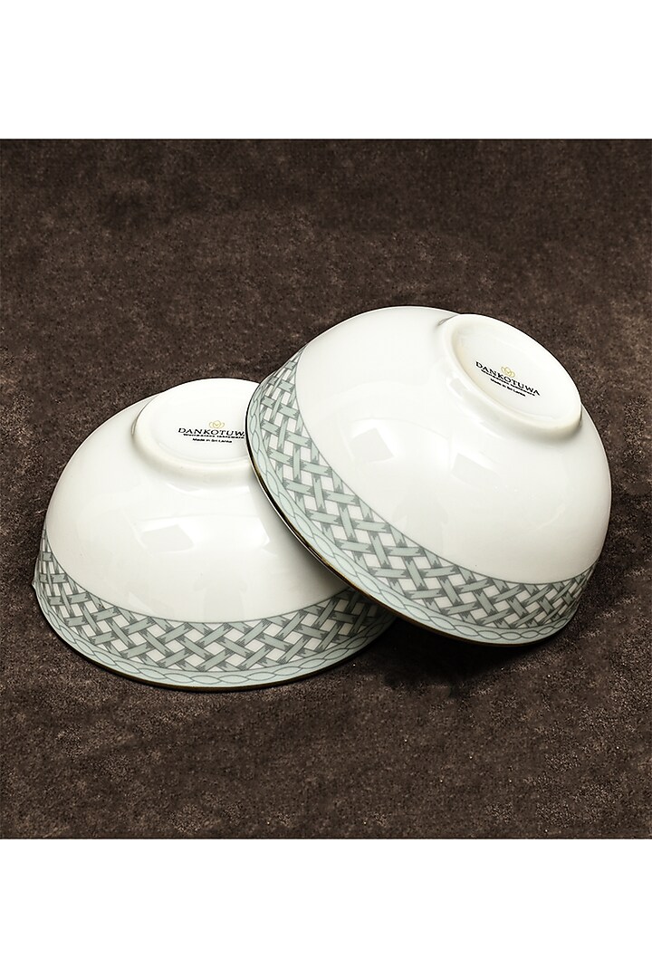 Blue Porcelain Dinner Set Of 21 by ICHKAN at Pernia's Pop Up Shop