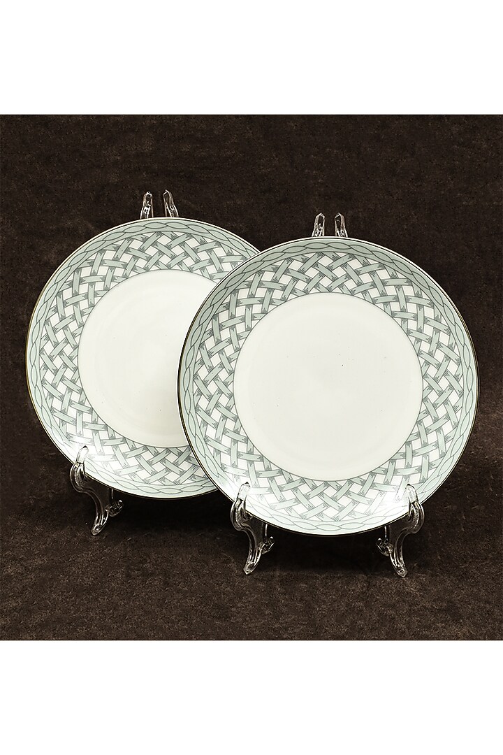 Blue Porcelain Dinner Set Of 27 by ICHKAN at Pernia's Pop Up Shop
