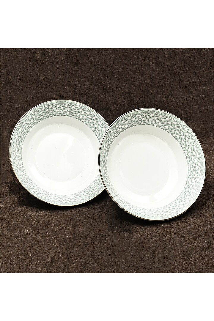 Blue Porcelain Dinner Set Of 27 by ICHKAN at Pernia's Pop Up Shop