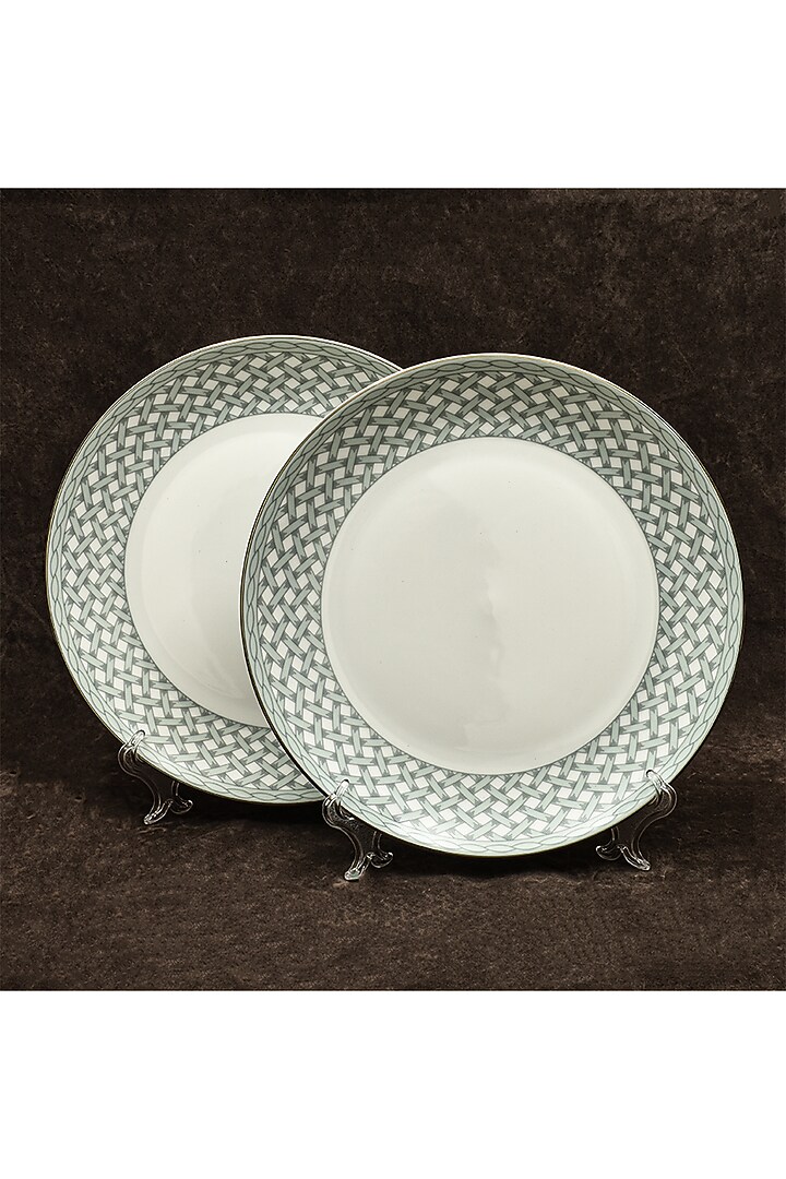 Blue Porcelain Dinner Set Of 33 by ICHKAN at Pernia's Pop Up Shop