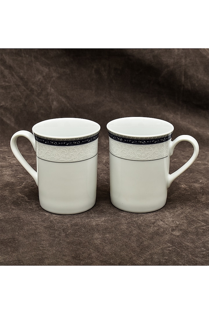 Blue Porcelain Mug Set With Gift Box by ICHKAN