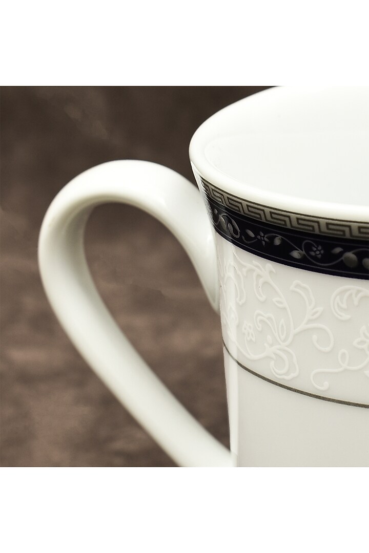 Blue Porcelain Mug Set With Gift Box by ICHKAN at Pernia's Pop Up Shop