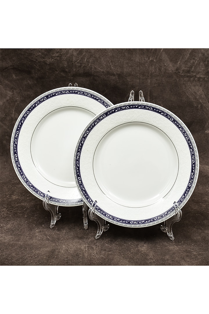 Blue Porcelain Dinner Set Of 27 by ICHKAN at Pernia's Pop Up Shop