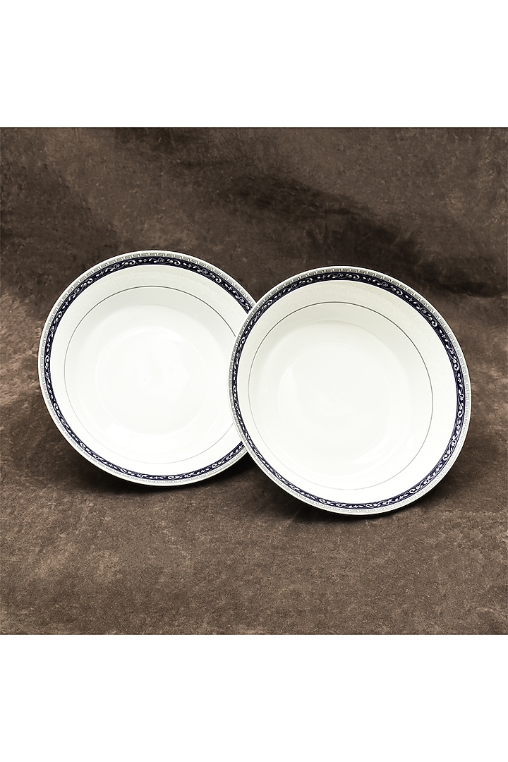 Blue Porcelain Dinner Set Of 27 by ICHKAN at Pernia's Pop Up Shop