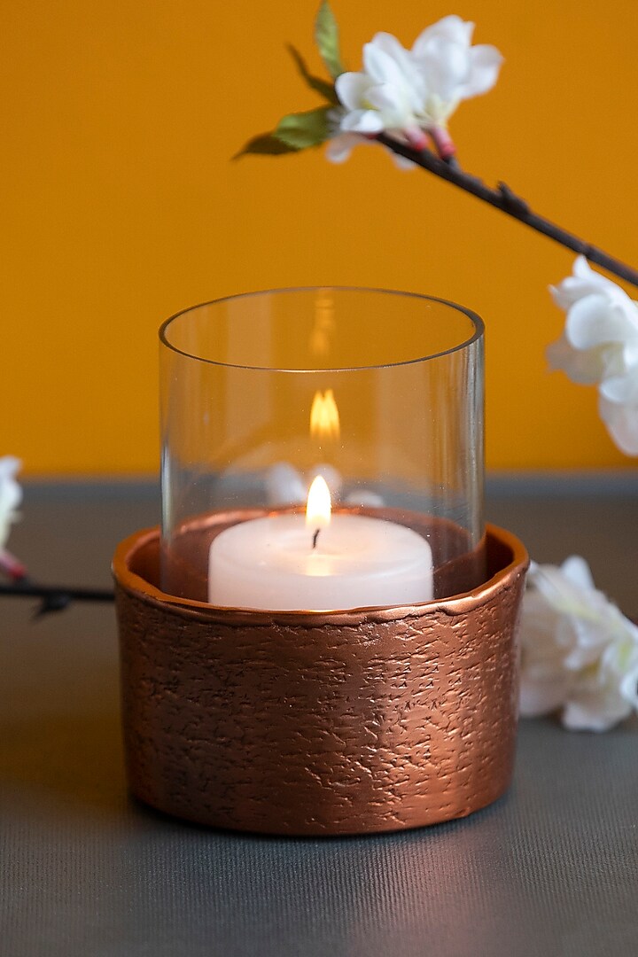 Copper Candle Holder by ICRAFT
