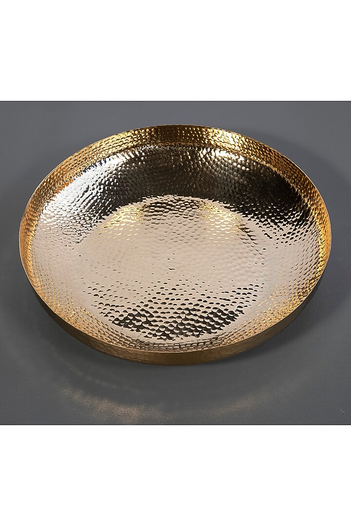 Gold Hammered Deep Bowl by ICRAFT at Pernia's Pop Up Shop