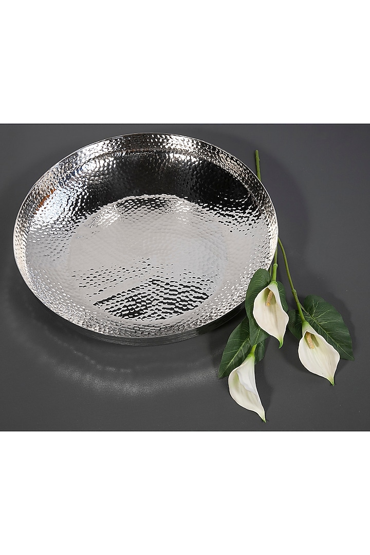 Silver Hammered Deep Bowl by ICRAFT at Pernia's Pop Up Shop