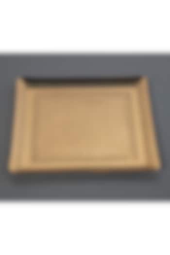 Gold Aluminum Quad Platter by ICRAFT