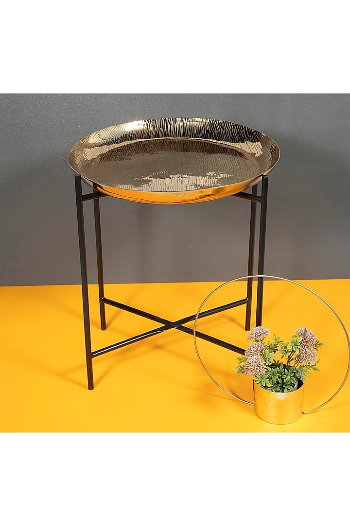 Gold & Black Parsian Platter Table by ICRAFT at Pernia's Pop Up Shop