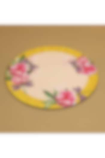 Yellow MDF & Velvet Placemats (Set of 6) by ICRAFT at Pernia's Pop Up Shop