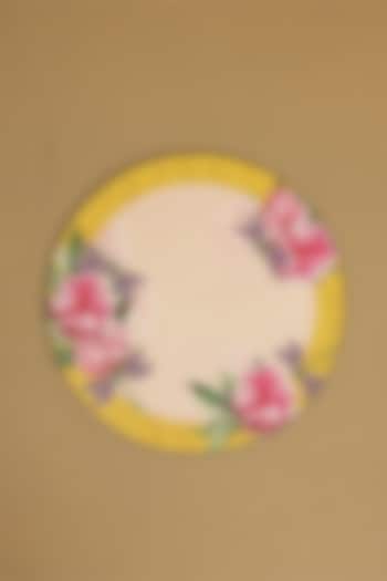 Yellow MDF & Velvet Trivets (Set of 4) by ICRAFT at Pernia's Pop Up Shop