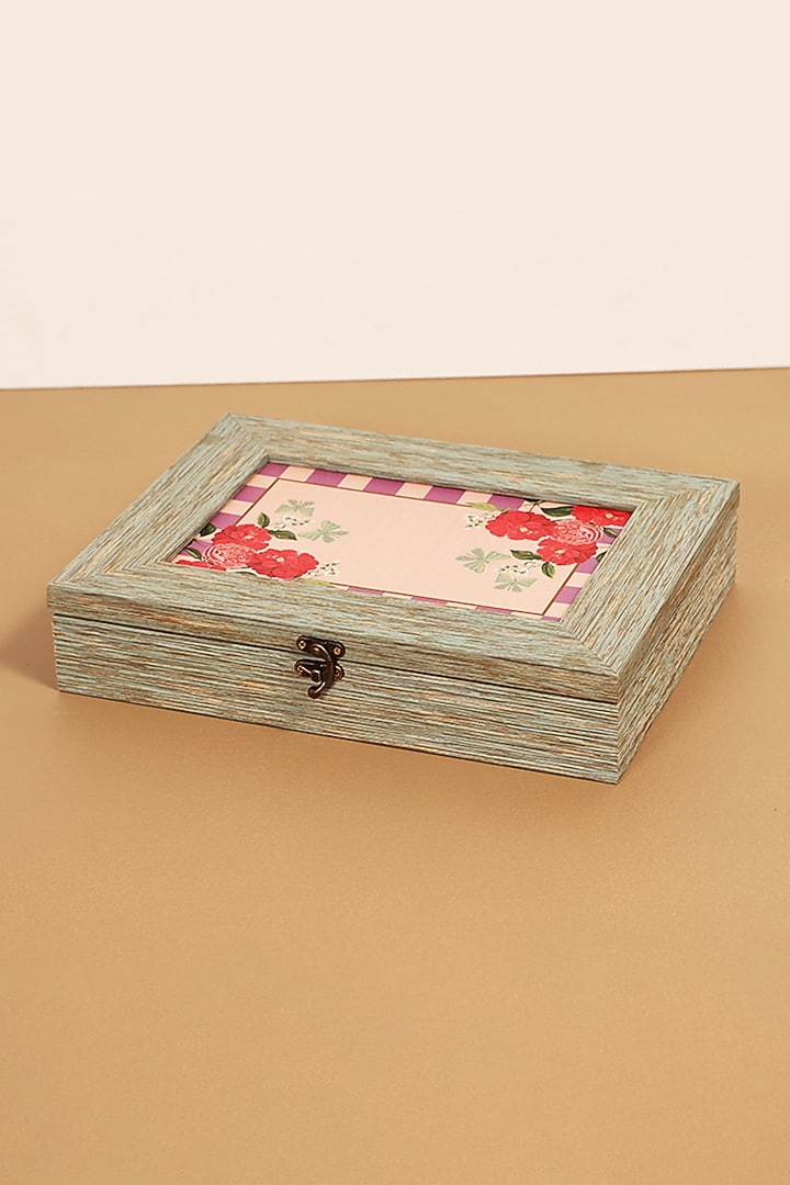 Lilac MDF & Velvet Rectangle Box by ICRAFT at Pernia's Pop Up Shop