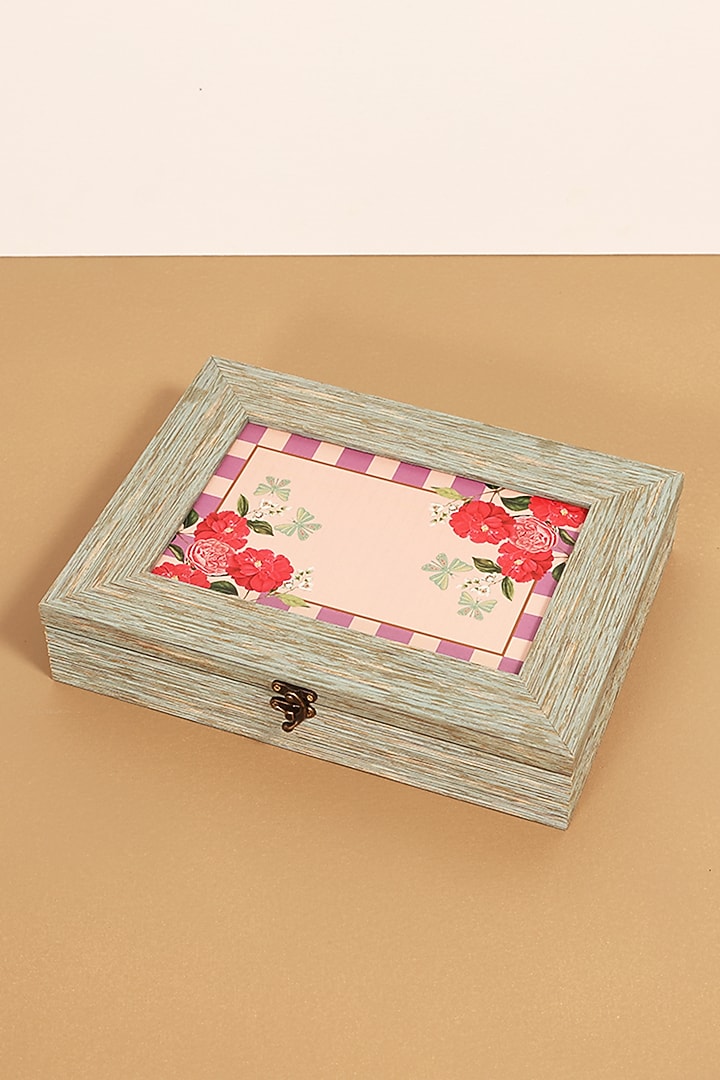 Lilac MDF & Velvet Rectangle Box by ICRAFT at Pernia's Pop Up Shop