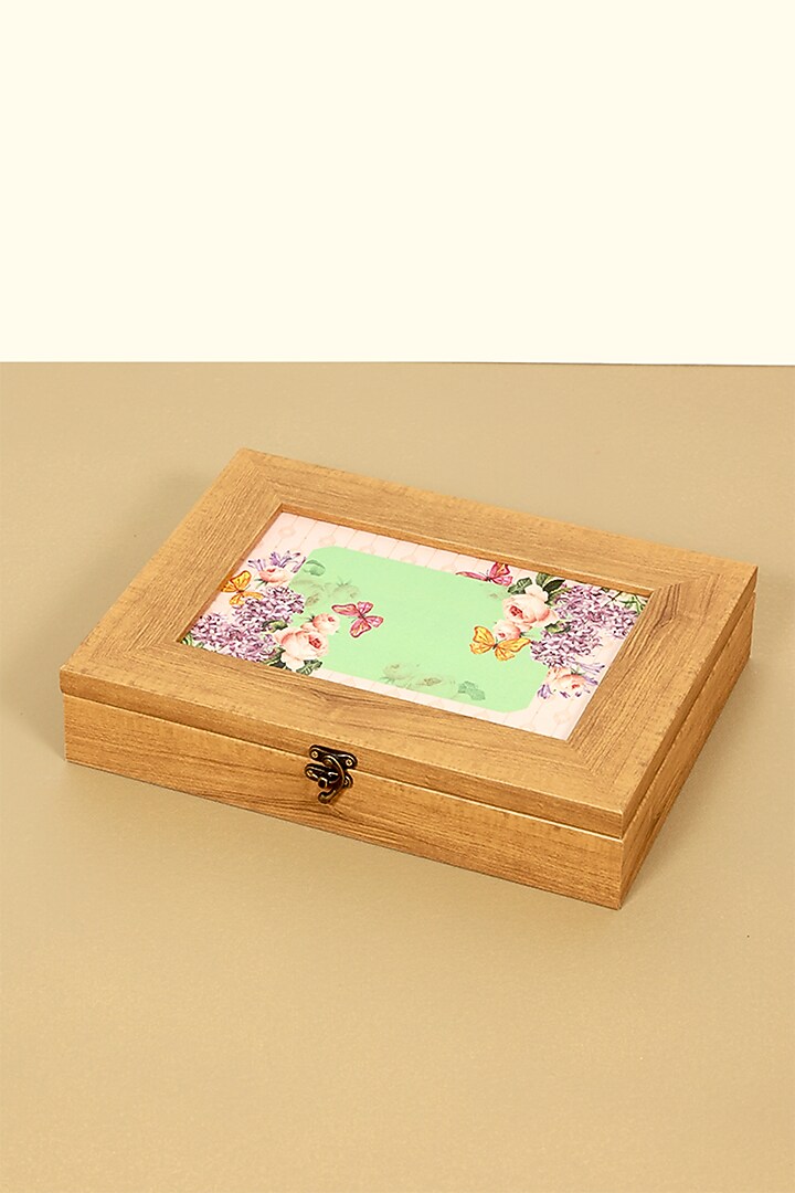 Mint MDF & Velvet Rectangle Box by ICRAFT at Pernia's Pop Up Shop
