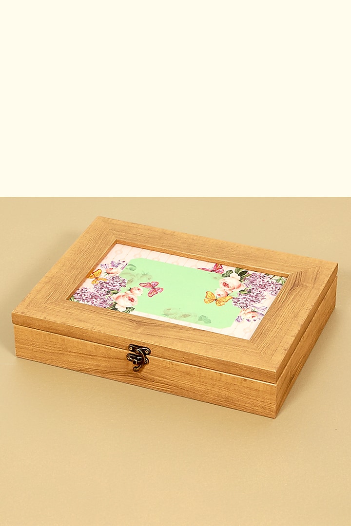 Mint MDF & Velvet Rectangle Box by ICRAFT at Pernia's Pop Up Shop