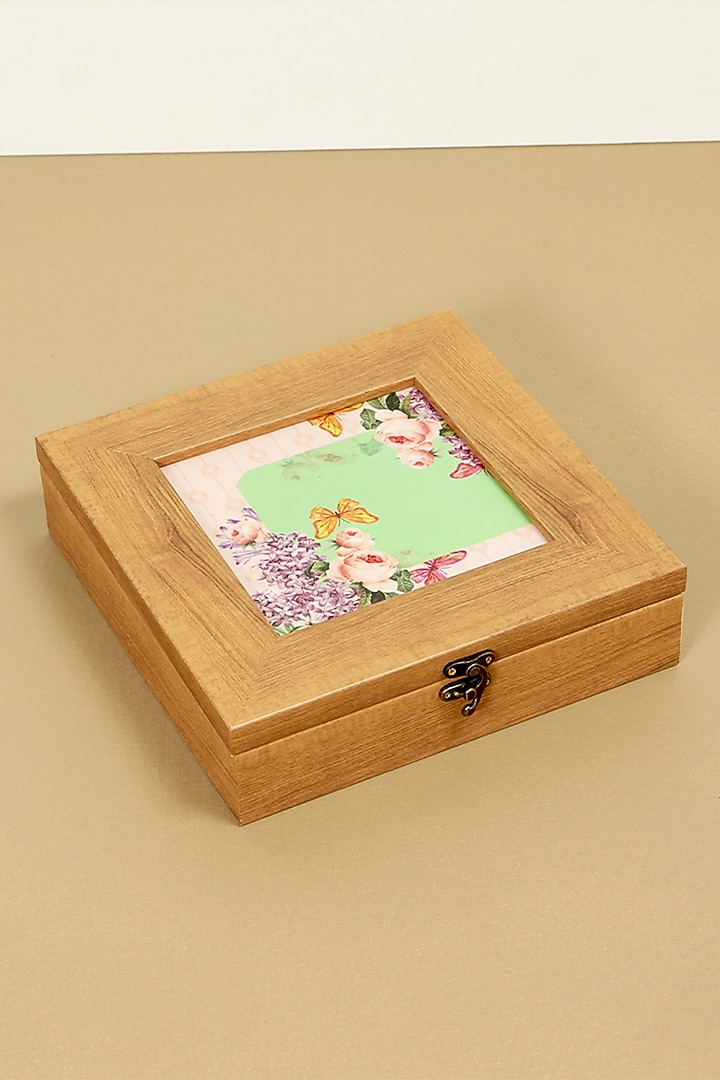Mint MDF & Velvet Square Box by ICRAFT at Pernia's Pop Up Shop