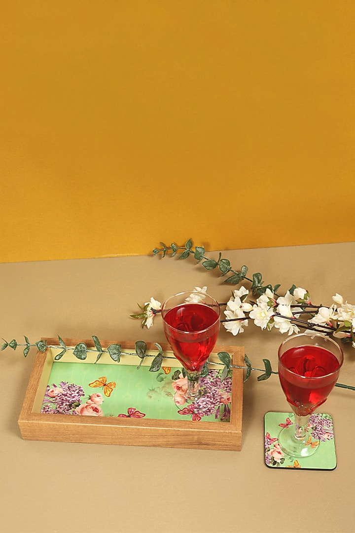 Mint MDF & Velvet Cutlery Tray by ICRAFT at Pernia's Pop Up Shop