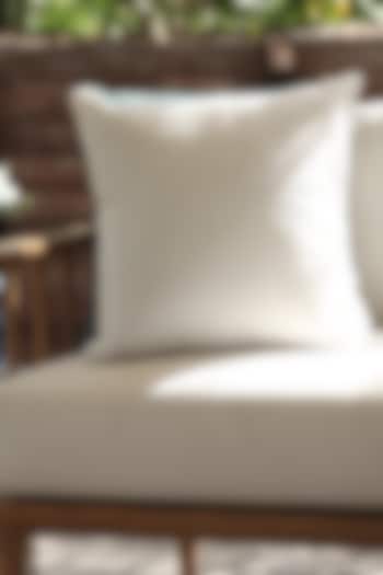 White Silk Velvet Cushion Cover by ICRAFT at Pernia's Pop Up Shop