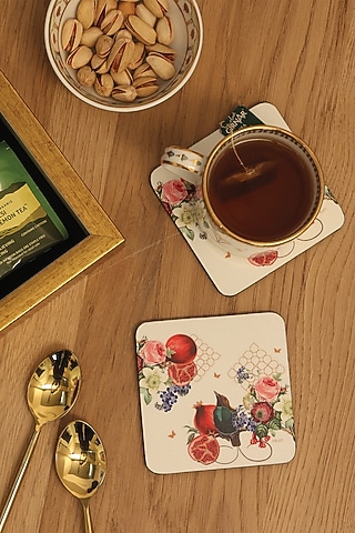 Multi-Colored MDF Printed Coasters Set by ICRAFT