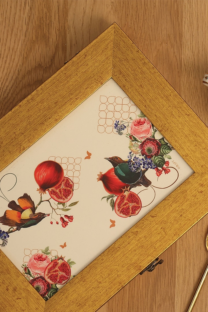 Gold MDF Printed Storage Box by ICRAFT at Pernia's Pop Up Shop