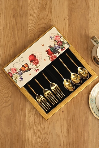 Multi-Colored MDF Printed Cutlery Tray by ICRAFT