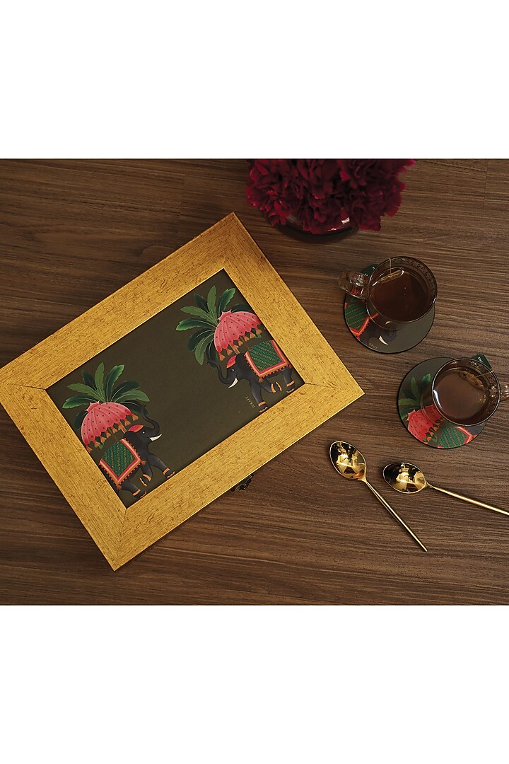 Gold MDF Printed Storage Box by ICRAFT at Pernia's Pop Up Shop