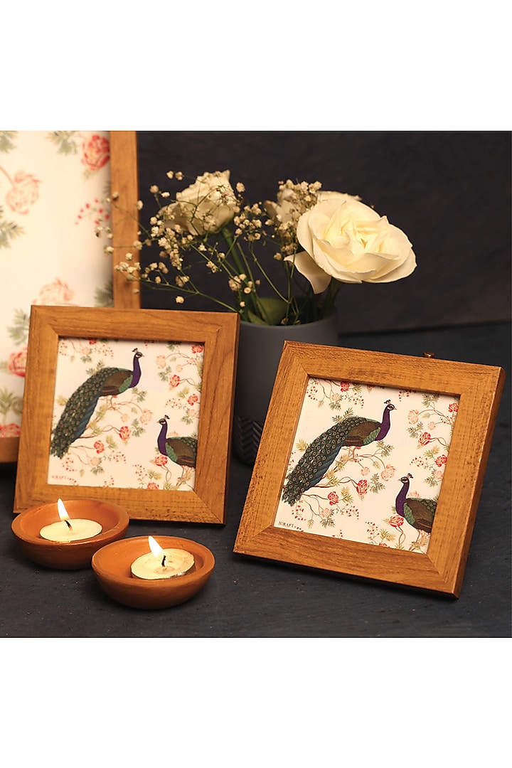 Multi-Colored MDF & Velvet Printed Gift Hamper (Set of 5) by ICRAFT at Pernia's Pop Up Shop