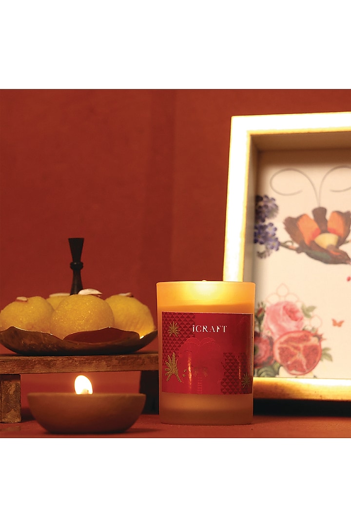 Multi-Colored MDF & Velvet Printed Gift Hamper (Set of 4) by ICRAFT at Pernia's Pop Up Shop