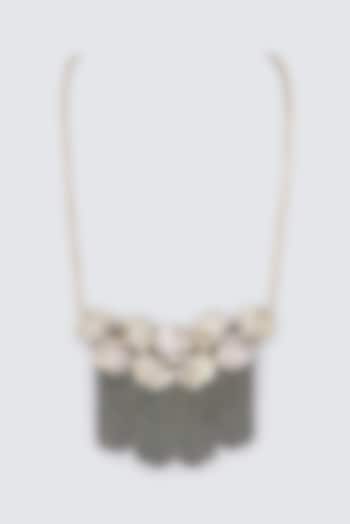 Zardosi Embroidered Long Necklace by Iguana By Swasti Parekh at Pernia's Pop Up Shop