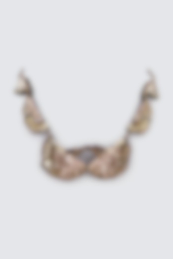 Mukaish Embroidered Necklace by Iguana By Swasti Parekh at Pernia's Pop Up Shop