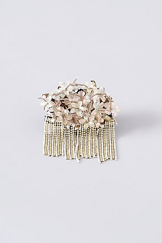 Mukaish & Zardosi Embroidered Bunch Ring by Iguana By Swasti Parekh