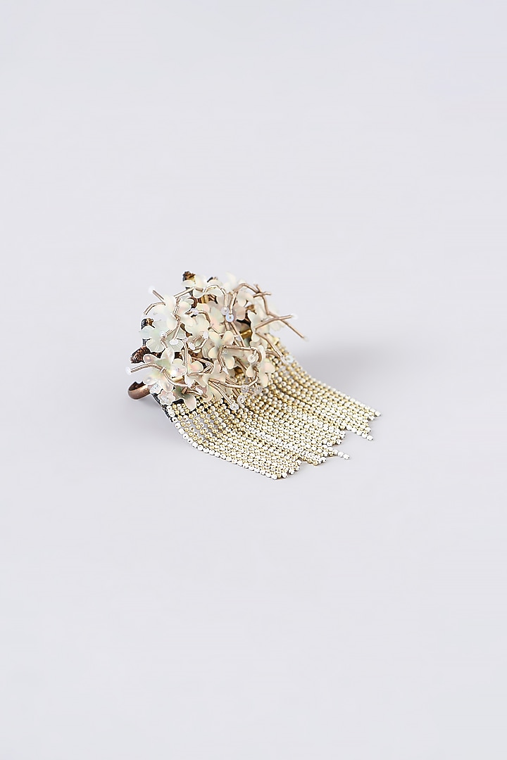 Mukaish & Zardosi Embroidered Bunch Ring by Iguana By Swasti Parekh at Pernia's Pop Up Shop