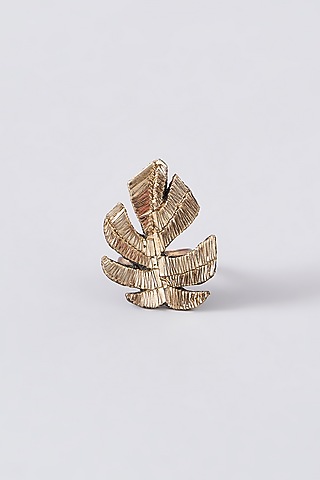 Mukaish & Zardosi Embroidered Ring by Iguana By Swasti Parekh