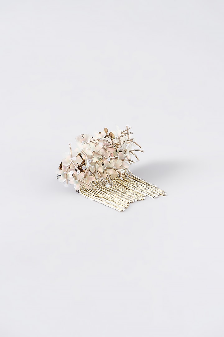 Mukaish & Zardosi Embroidered Bunch Ring by Iguana By Swasti Parekh at Pernia's Pop Up Shop