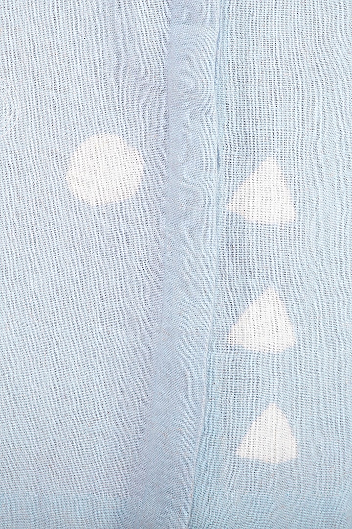 Powder Blue Embroidered Shift Summer Dress by IHA at Pernia's Pop Up Shop