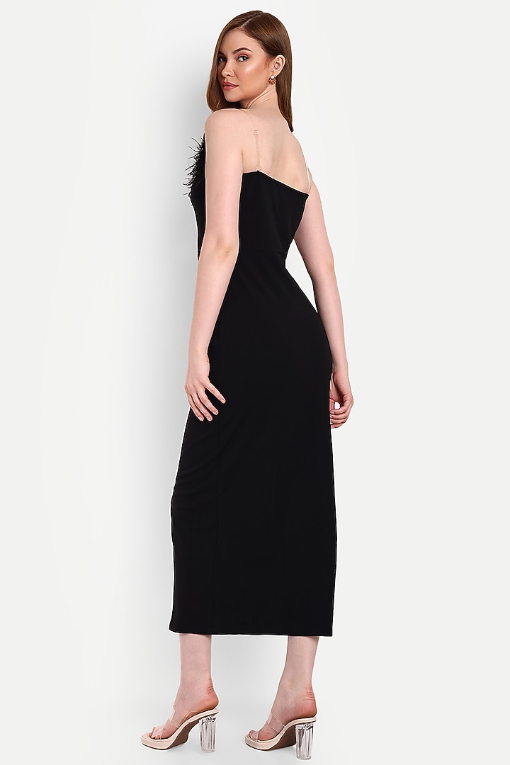 Black Polyester Maxi Summer Dress by IKI CHIC at Pernia's Pop Up Shop