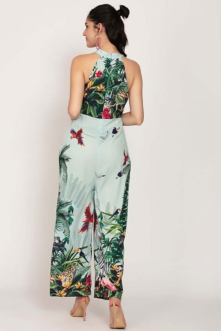 Green Printed Jumpsuit by IKI CHIC at Pernia's Pop Up Shop