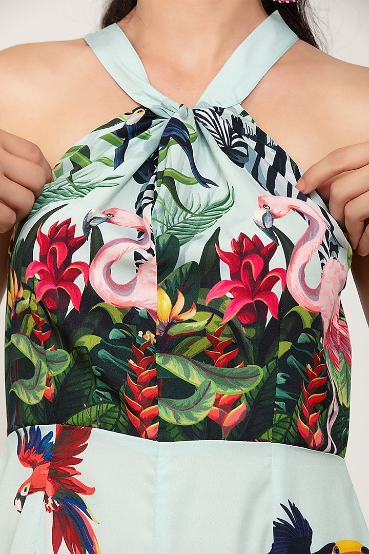 Green Printed Jumpsuit by IKI CHIC at Pernia's Pop Up Shop