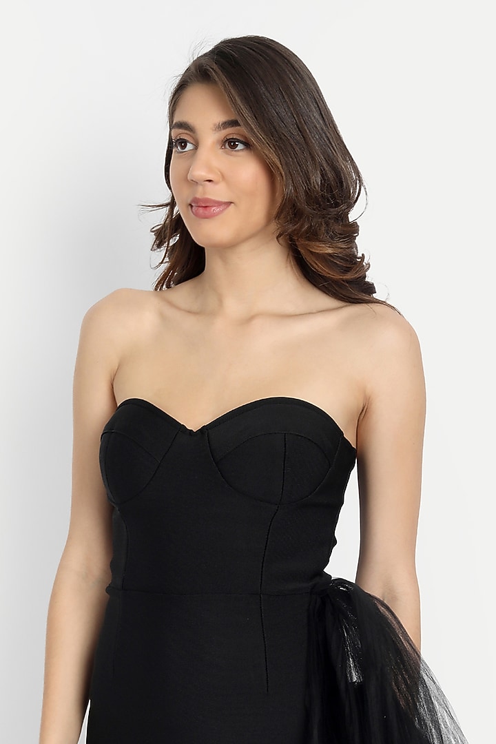 Black Bodycon Midi Summer Dress by IKI CHIC at Pernia's Pop Up Shop